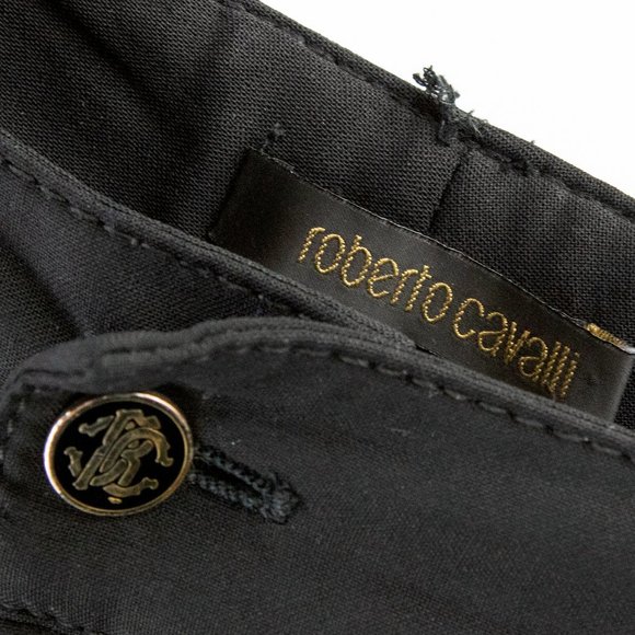 Roberto Cavalli Black Stretch Flared Pants - Picture 7 of 8